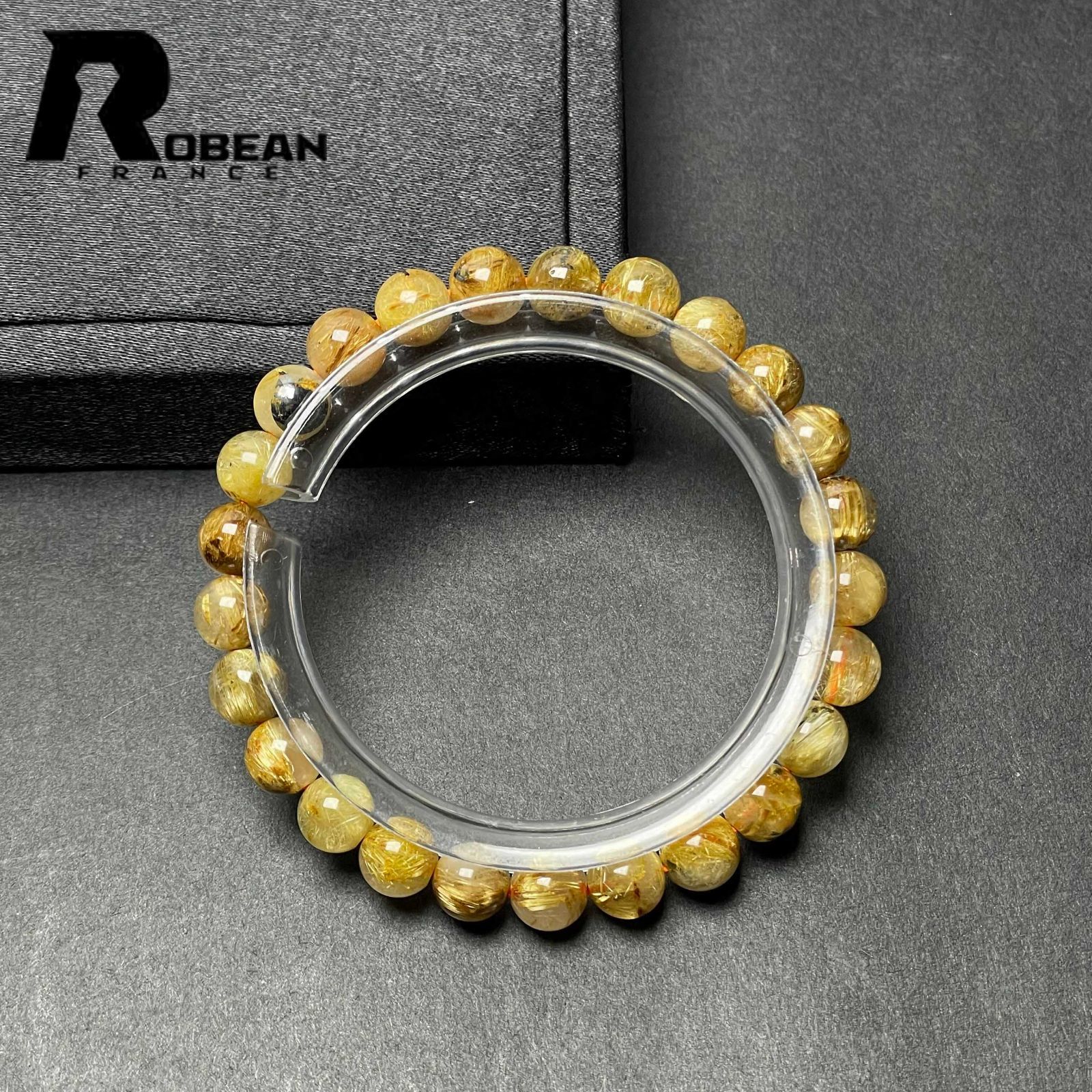 限定一点】貴重 EU製 ROBEAN・太陽花タイチンルチル黄金針水晶 金運