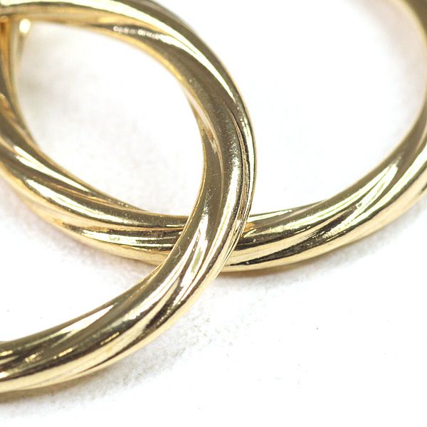 ウノアエレ UNOAERRE K18YG フープピアス 1.0g 丸 750YG ロープ