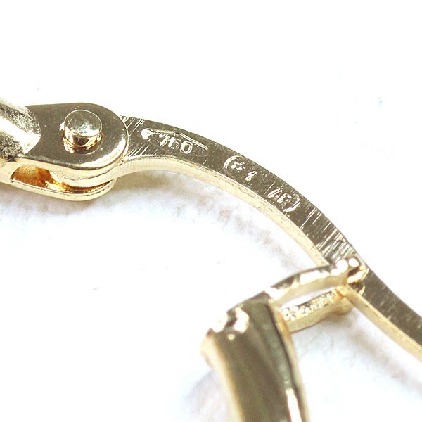 ウノアエレ UNOAERRE K18YG フープピアス 1.0g 丸 750YG ロープ