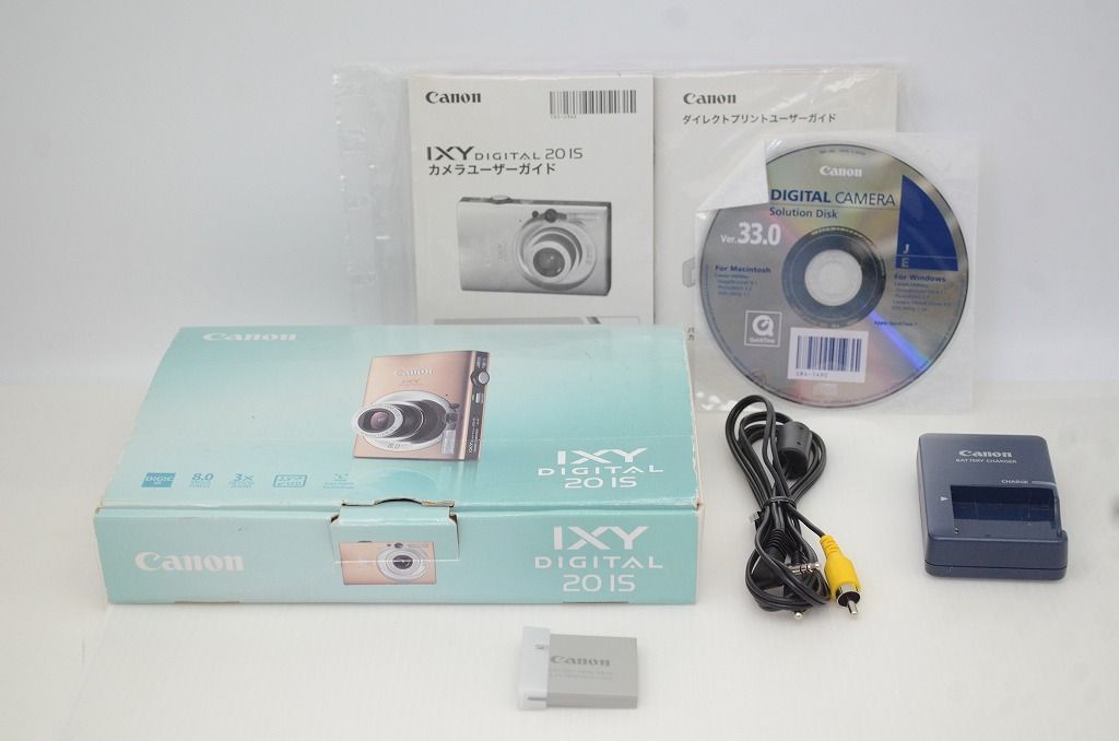 IXYデジタル　付属品多数 良品 Canon キヤノン IXY DIGITAL 20 IS コンパクトデジタルカメラ