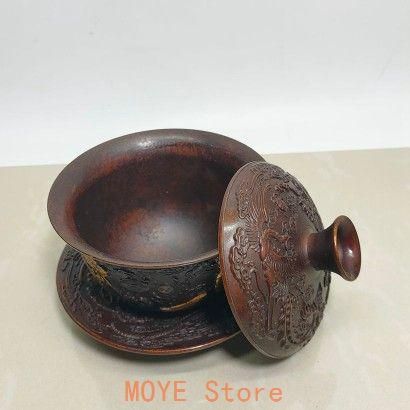銅器 中国茶器 龍鳳呈祥銅鎏金三才蓋碗 茶碗 カップ 工芸品 置物 銅器 中国茶器 龍鳳呈祥銅?金三才蓋碗 茶碗 カップ 工芸品 置物 - メルカリ