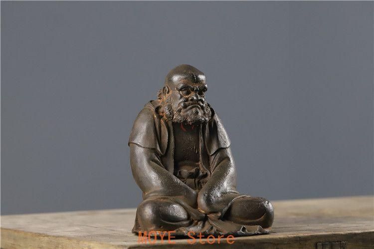 鉄器 鉄仏 菩提達磨祖師仏像 鎮宅辟邪 開運風水 招財 置物 工芸品