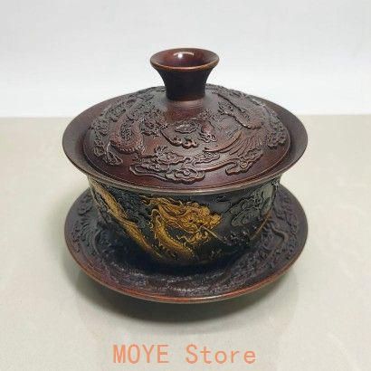 銅器 銅碗 茶碗 龍鳳皿 茶道具 装飾品 工芸品 置物 銅器 銅碗 茶碗 龍鳳皿 茶道具 装飾品 工芸品 置物 銅 細工 瓢簞
