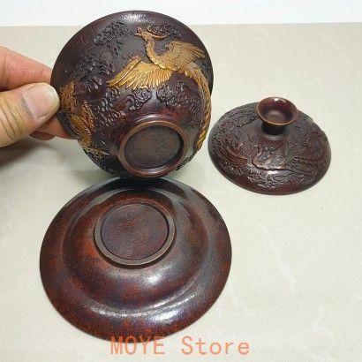 銅器 中国茶器 龍鳳呈祥銅鎏金三才蓋碗 茶碗 カップ 工芸品 置物 銅器 中国茶器 龍鳳呈祥銅?金三才蓋碗 茶碗 カップ 工芸品 置物 - メルカリ