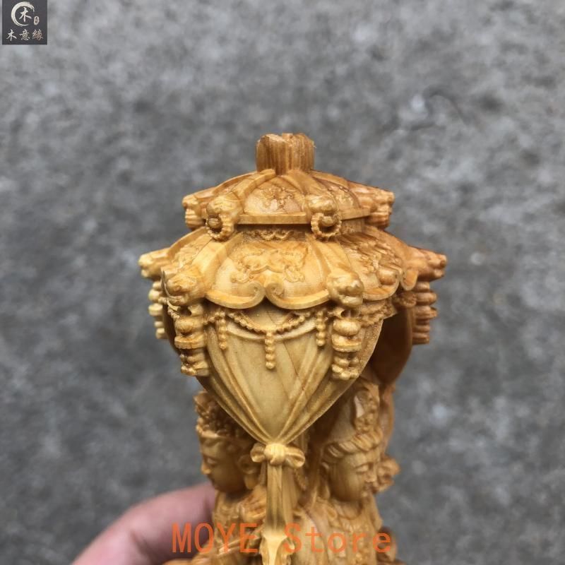 仏教美術 崖柏木彫西方三聖仏像 工芸品 美術品 置物 - メルカリ