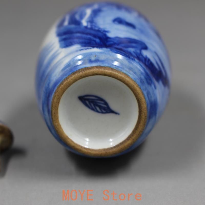 中国美術 青花山水鼻煙壺 工芸品 美術品 置物 - メルカリ