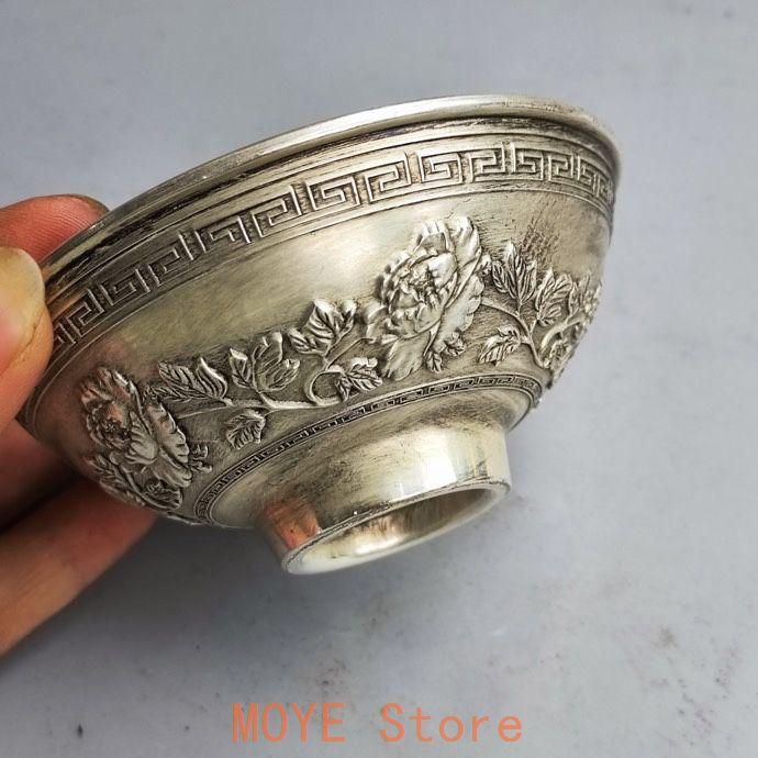 銅器 浮彫花開富貴 毎年あります魚銅碗 工芸品 美術品 置物 - メルカリ