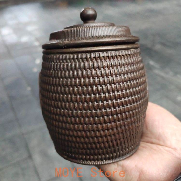 銅器 茶道具 茶筒 工芸品 置物 - メルカリ