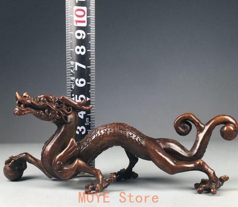 銅 細工 竜 文鎮 筆架 押し尺 茶台 茶寵 工芸品 美術品 置物 - メルカリ