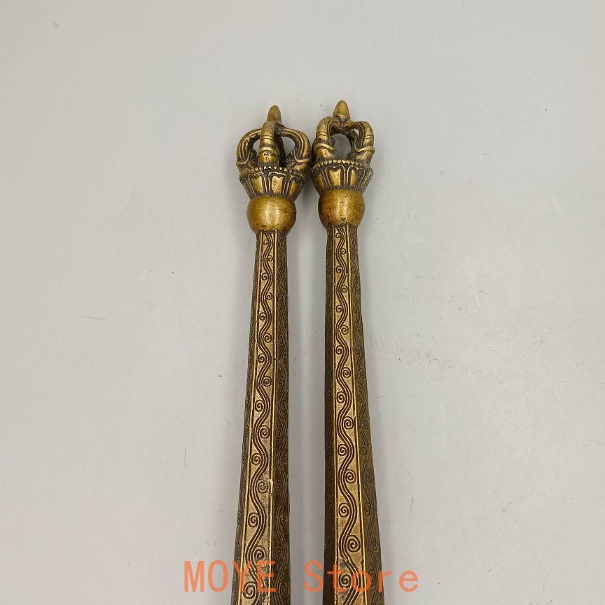 銅器 密宗伝蔵 五股金剛杵 法器 降魔仗神鞭 武器 兵器 銅鞭 工芸品