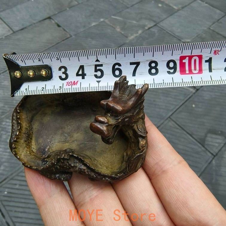 文房四宝 書道竜形硯台 文鎮 筆洗 書斎置物 銅製品 工芸品 美術品 置物