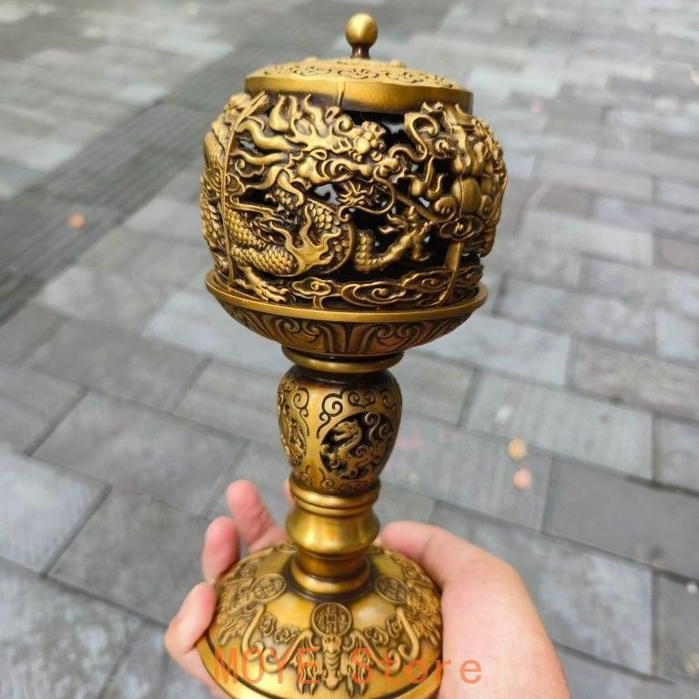 茶道具 古銅 洪在銘 金工細工 透かし彫り『五福迎寿』 香炉 薫香炉 香道具★ 茶道具 古銅 洪在銘 金工細工 透かし彫り『五福迎寿』 香炉 薫香炉 香