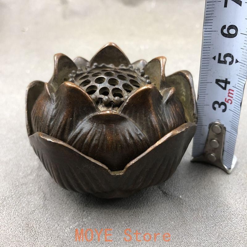 香炉 蓮花炉 宣字底 香薫炉 香道具 装飾品 工芸品 銅製品 置物 - メルカリ