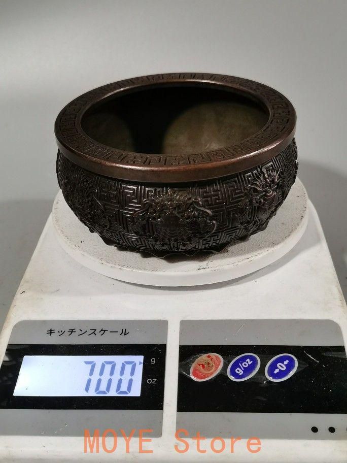 八宝吉祥聚宝盆 香炉 銅製品 装飾品 工芸品 美術品 置物 - メルカリ