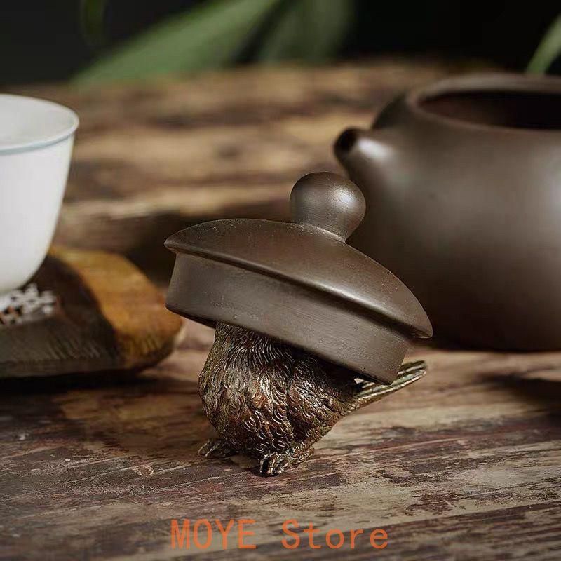 銅 細工 小鳥置物 茶道具 茶寵 卓上装飾 工芸品 - メルカリ