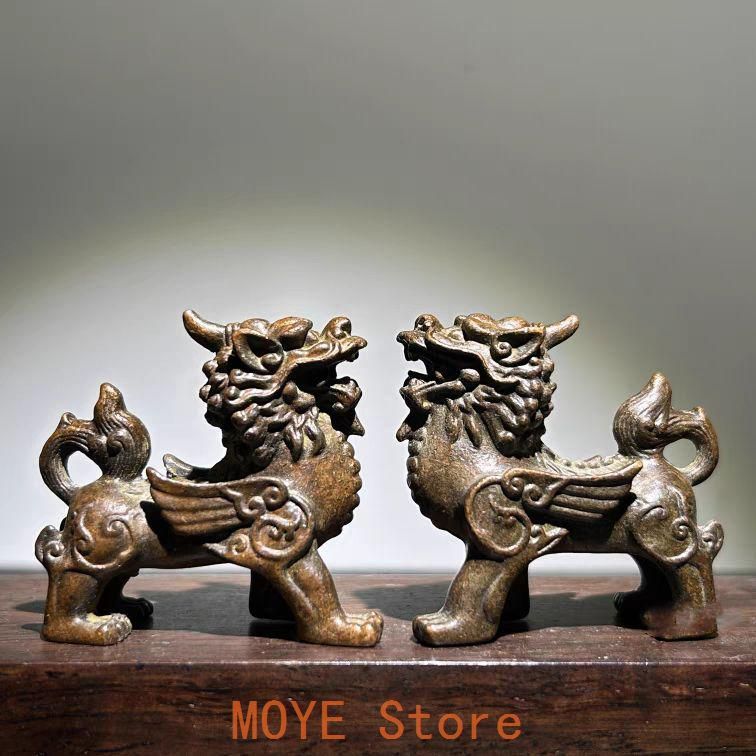 銅 細工 茶道具 茶寵 麒麟 鎮宅 辟邪 開運風水 招財 置物 銅製 - メルカリ