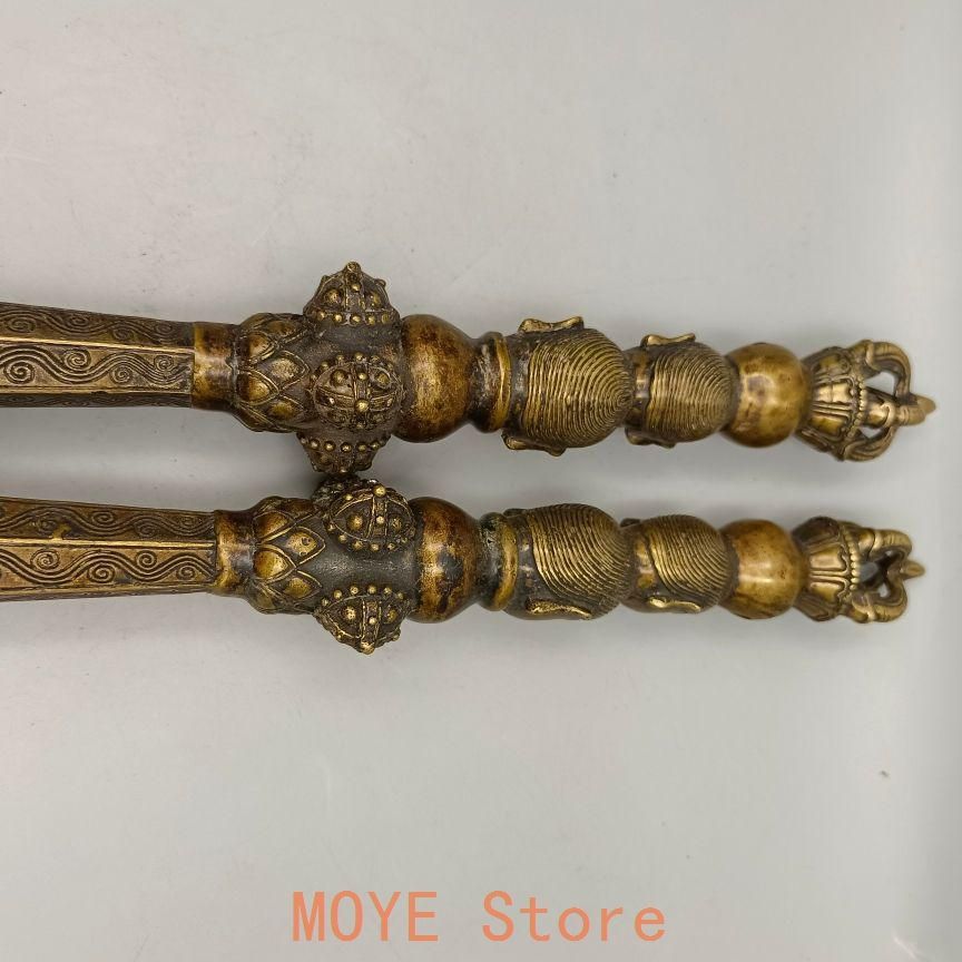 銅器 密宗伝蔵 五股金剛杵 法器 降魔仗神鞭 武器 兵器 銅鞭 工芸品