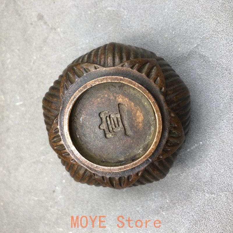 香炉 蓮花炉 宣字底 香薫炉 香道具 装飾品 工芸品 銅製品 置物 - メルカリ