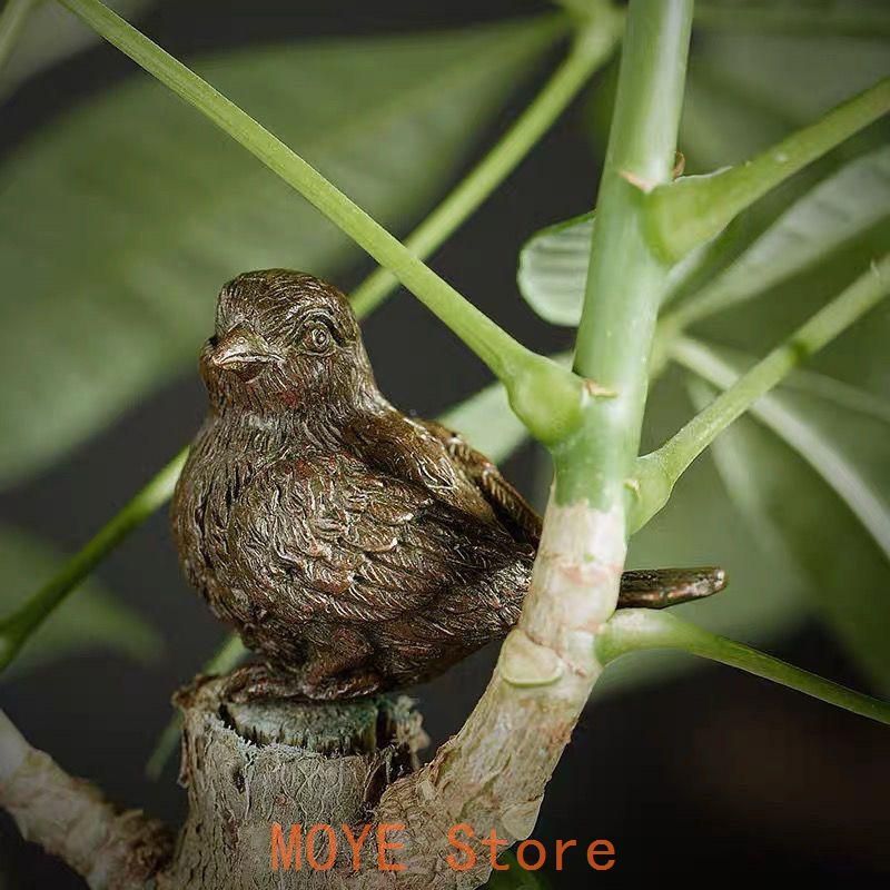 銅 細工 小鳥置物 茶道具 茶寵 卓上装飾 工芸品 - メルカリ