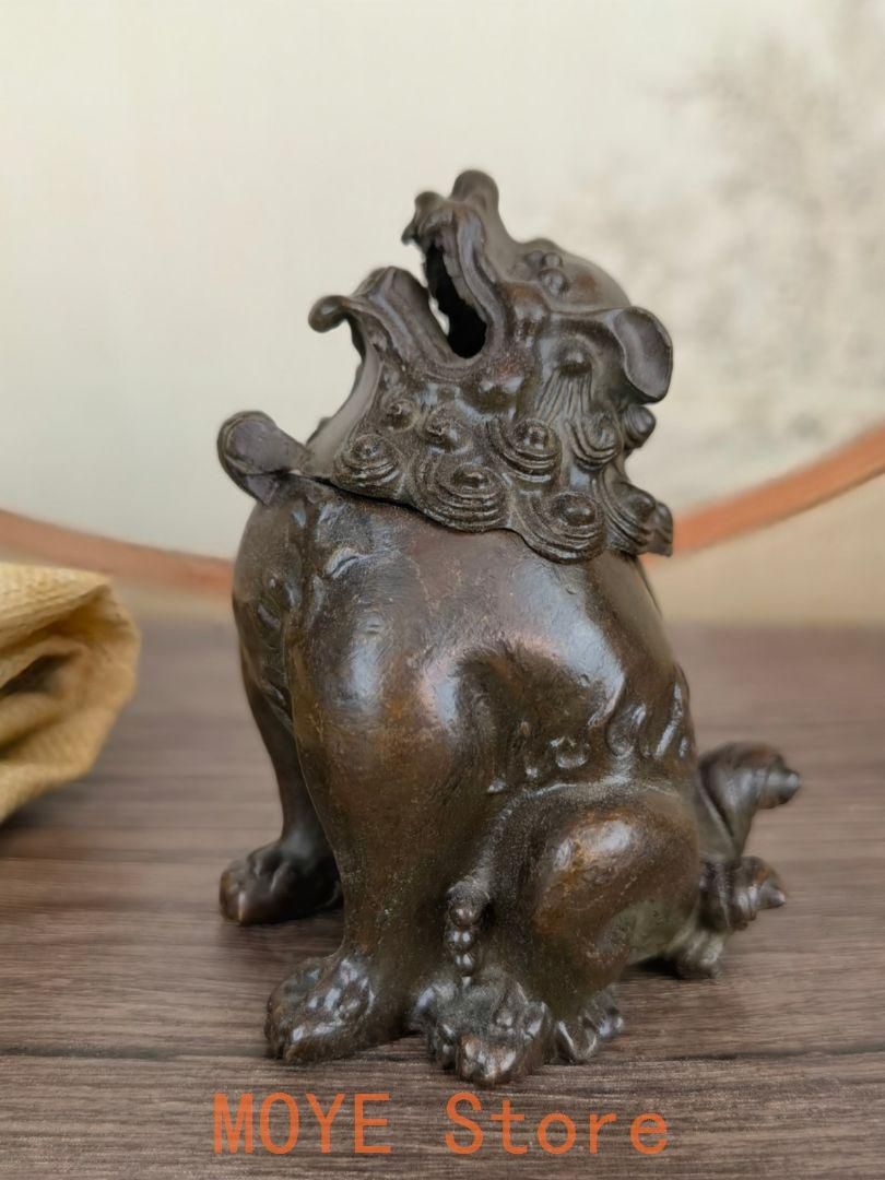 瑞獣香炉 鉄器 文房具 茶道具 重厚 極細工 工芸品 美術品 茶寵の置物 神竜香炉 銅器 文房具 茶道具 重厚 極細工 工芸品 美術品 茶寵の置物