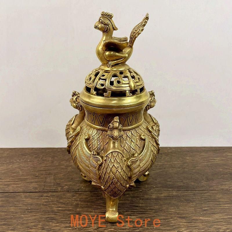 銅器 香炉 三足鳳凰香炉 香薫炉 香道具 装飾品 工芸品 置物 - メルカリ