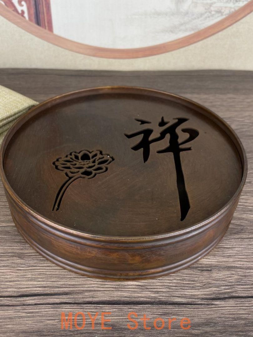 銅器 禅意茶盤 茶託 茶台 工芸品 装飾品 置物 - メルカリ