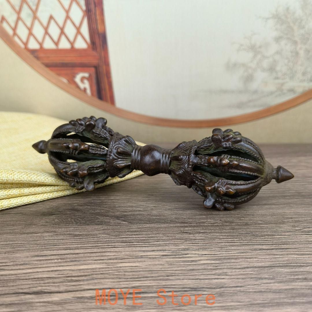 ネパール法器 一字金剛杵 銅製品  鎮宅辟邪 開運風水 招財 置物 ネパール法器 一字金剛杵 銅製品 鎮宅辟邪 開運風水 招財 置物