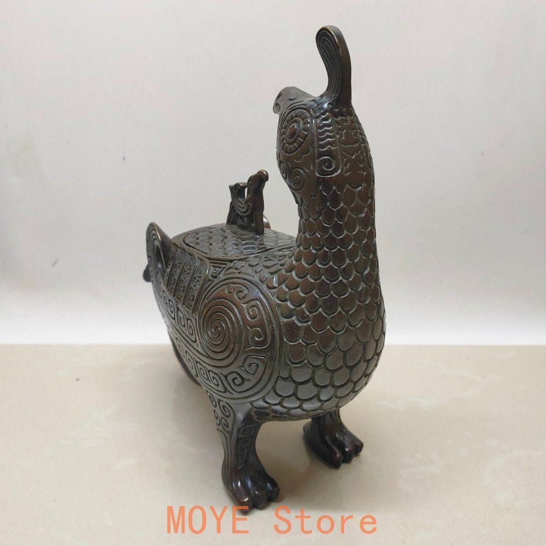 銅器 鳥尊 酒器 装飾品 現代工芸品美術品 置物 銅器 鳥尊 酒器 装飾品 現代工芸品美術品 置物 - メルカリ