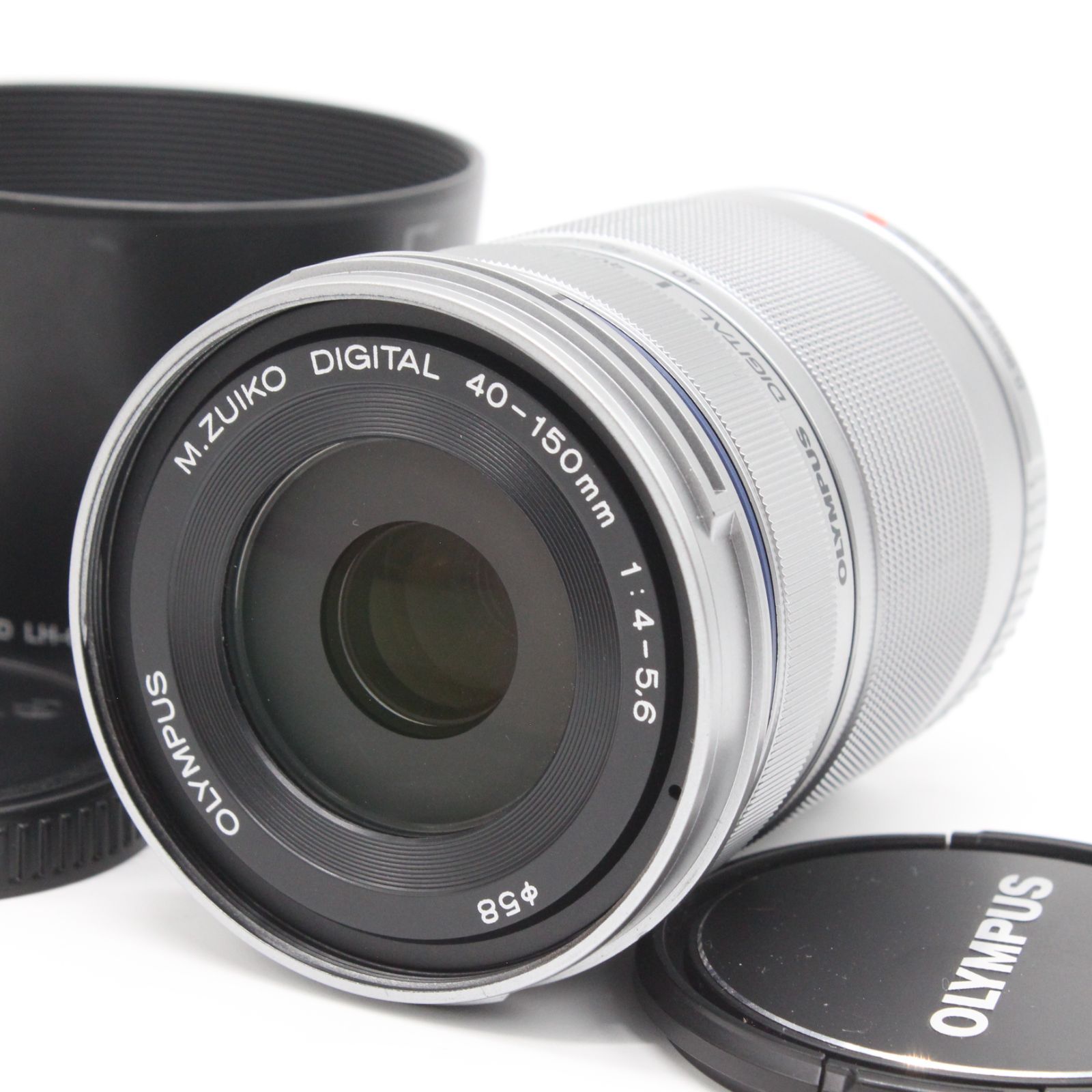 オリンパス M.ZUIKO 40-150mm ズームレンズ　フィルターフード付き 嬉しいフード・レンズフィルター付き！□極上品□ OLYMPUS M.ZUIKO