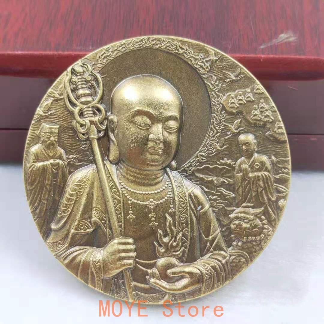 九華山大銅章 銅製品 鎮宅辟邪 開運風水 招財 置物 - メルカリ