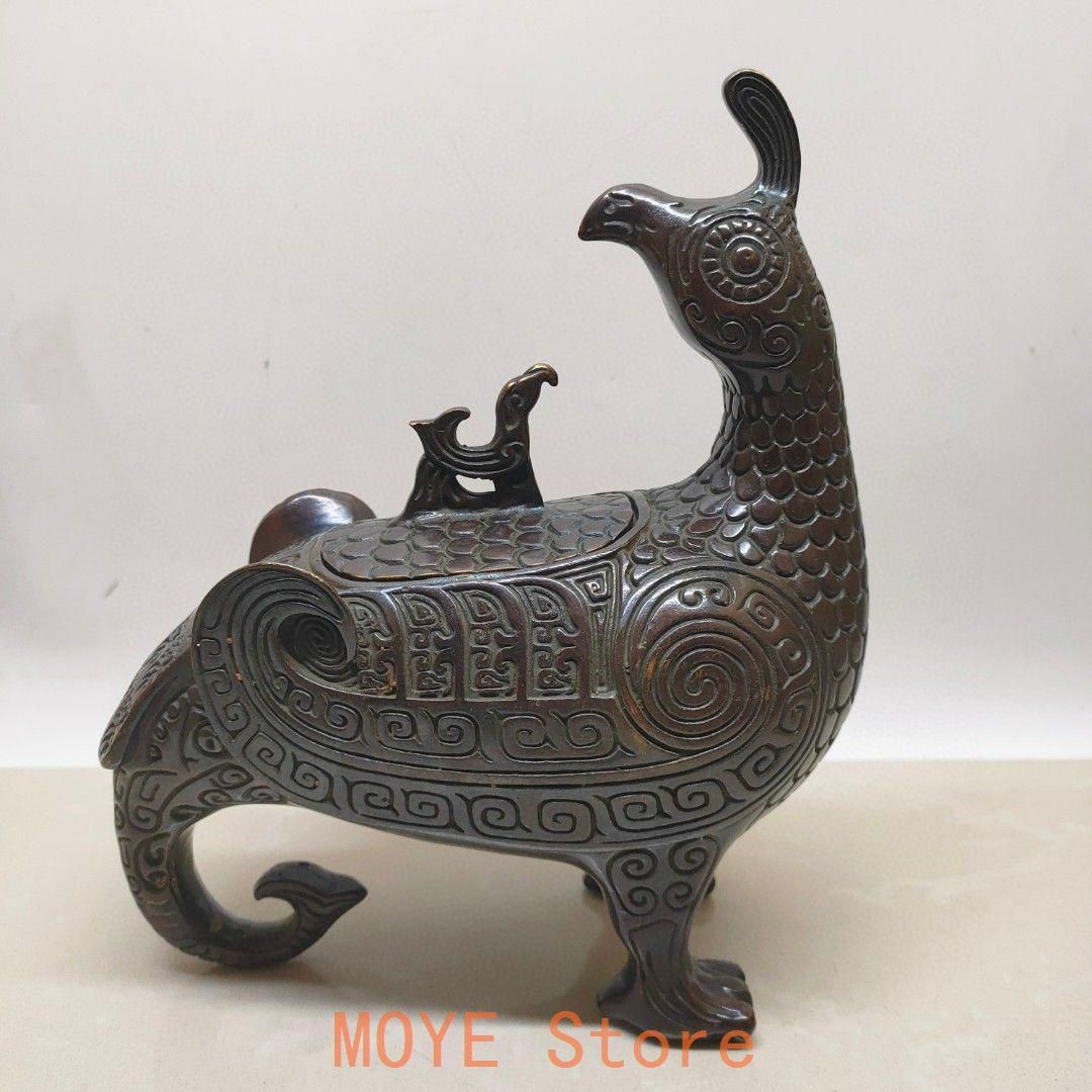 銅器 鳥尊 酒器 装飾品 現代工芸品美術品 置物 銅器 鳥尊 酒器 装飾品 現代工芸品美術品 置物