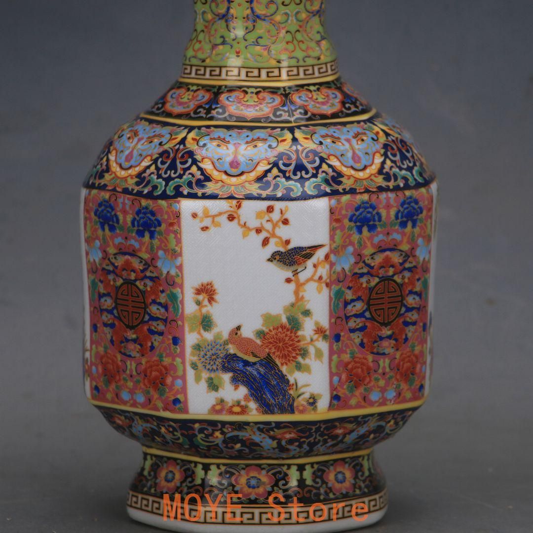 雍正粉彩花鳥天円地方花瓶 景徳鎮 陶磁器 装飾品 現代工芸品 美術品 置物 雍正粉彩花鳥天円地方花瓶 景徳鎮 陶磁器 装飾品 現代工芸品 美術品