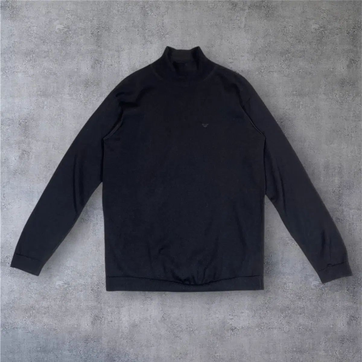 エンポリオアルマーニ Emporio Armani ブラック ハイネック ニット 54