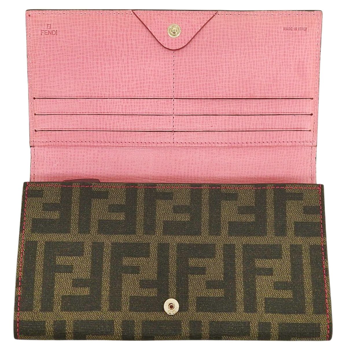 FENDI(フェンディ) ズッカ 二つ折り 長財布 ロングウォレット 2つ折り