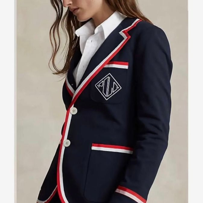 美品✨ Ralph Lauren 2023 テーラードジャケットQRタグ t) タグ付き未使用品 POLO RALPH LAUREN ラルフローレン グログラン