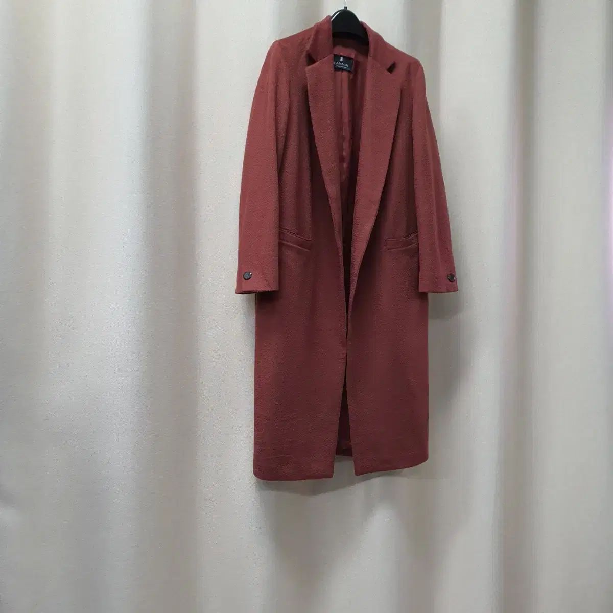 LANVIN ランバン カシミア100 ロング コート ジャケット - メルカリ