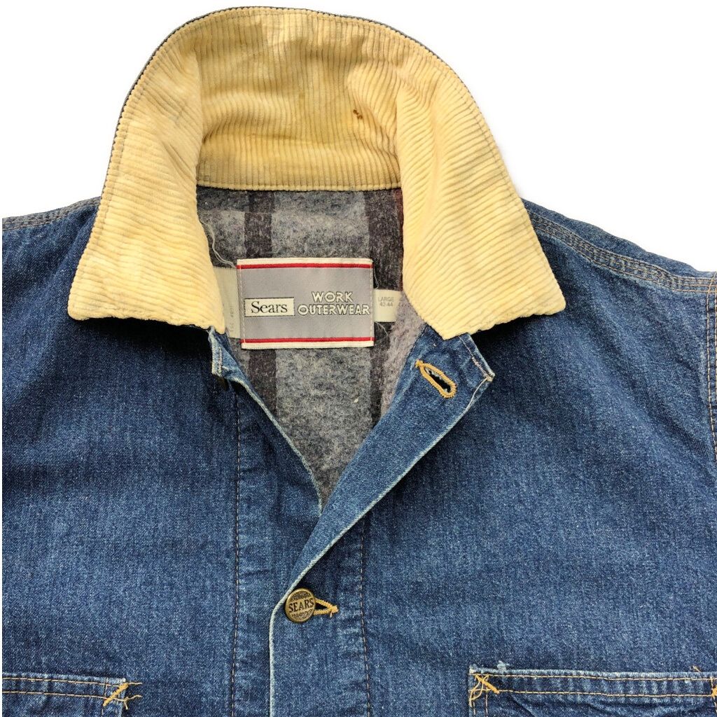 70年代 USA製 Sears シアーズ WORK OUTERWEAR デニムカバーオール