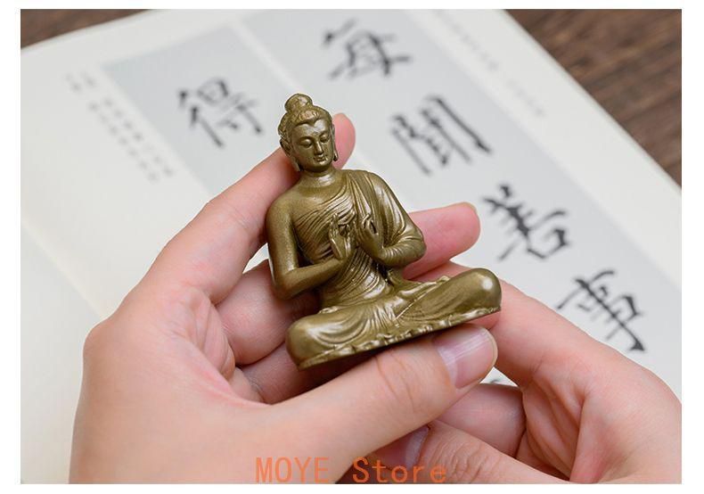 仏教美術 仏像 釈迦牟尼仏様 小仏像 銅 製 銅器 - メルカリ