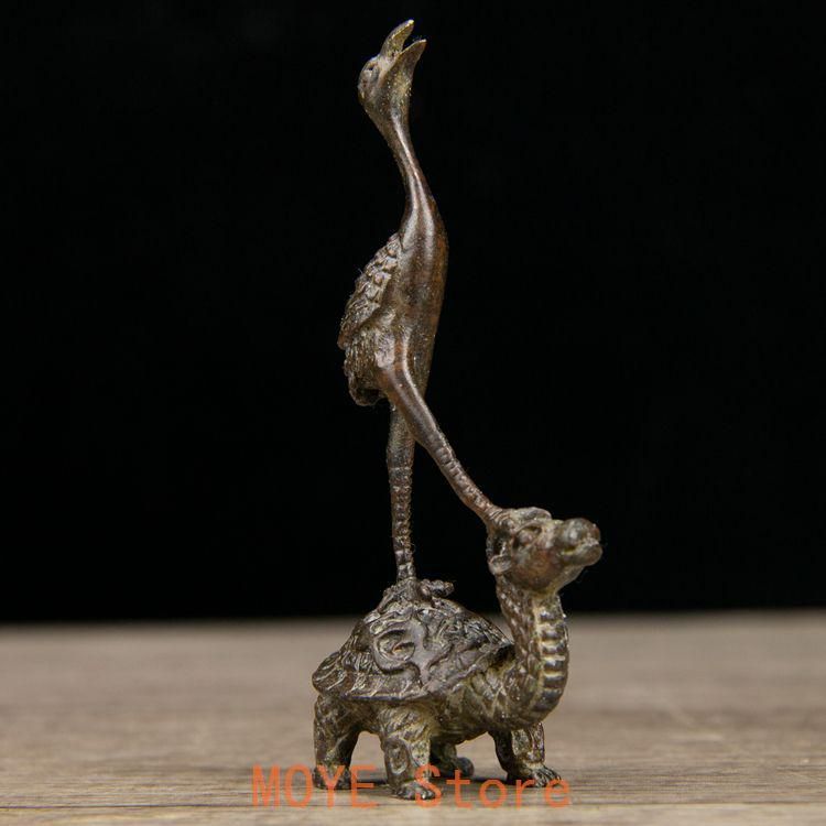 銅 細工 茶道具 香道具 蓋置 置物 お茶の缶 銅製 銅 細工 茶道具 香道具 蓋置 置物 長寿亀鶴 銅製 - メルカリ