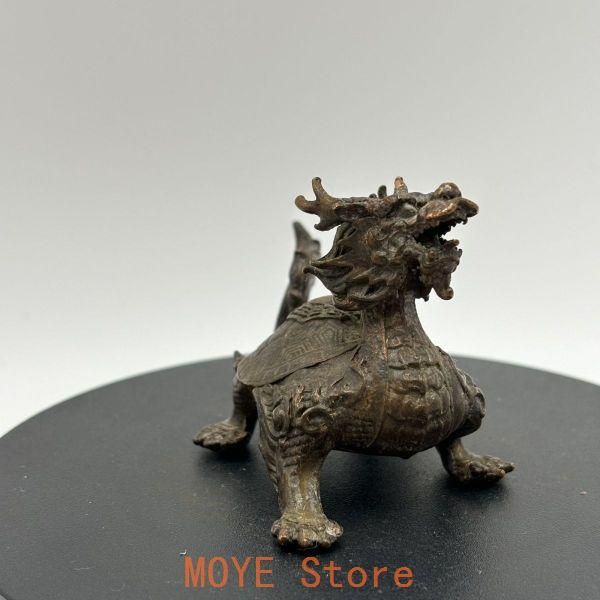 銅細工 竜亀香炉 置物 香道具 装飾品 工芸品 美術品 銅 細工 金銭竜亀 茶道香炉 装飾品 工芸品 置物 銅 細工 茶道具 香道具