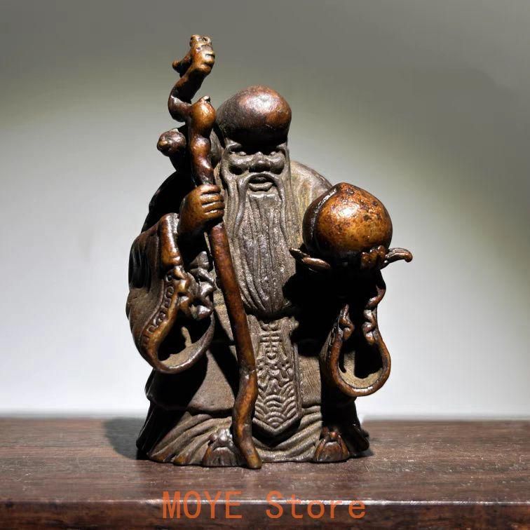 仏教美術 仏像 寿星 長寿仏 応接間 茶室 装飾品 工芸 品銅製 置物 仏教美術 仏像 寿星 長寿仏 応接間 茶室 装飾品 工芸 品銅製 置物