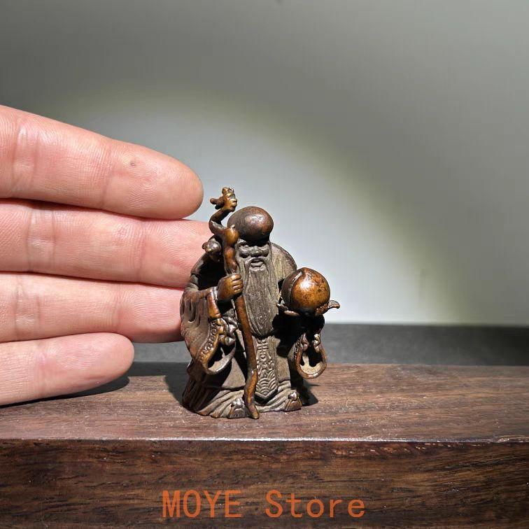 仏教美術 仏像 寿星 長寿仏 応接間 茶室 装飾品 工芸 品銅製 置物 銅 細工 寿星置物 茶寵 工芸品 美術品 - メルカリ