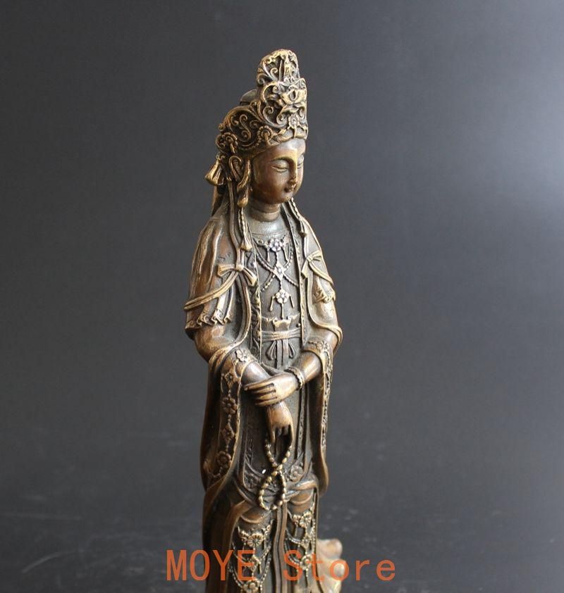 銅器 仏教美術  送子観音菩薩   工芸品美術品 置物 銅器 仏教美術 送子観音菩薩 工芸品美術品 置物 美品】仏教美術 観音