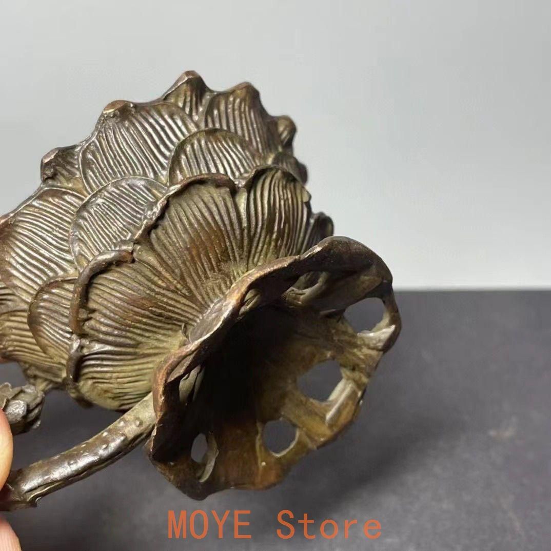 銅器 香炉 手に蓮華蓮蓬香炉 茶道香炉 工芸品 置物 銅器 香炉 手に蓮華蓮蓬香炉 茶道香炉 工芸品 置物