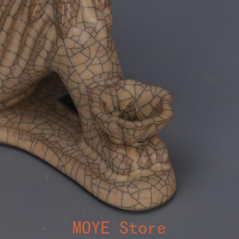 哥窯金糸鉄線神獣熊尊 置物 工芸品 美術品 【公式通販】
