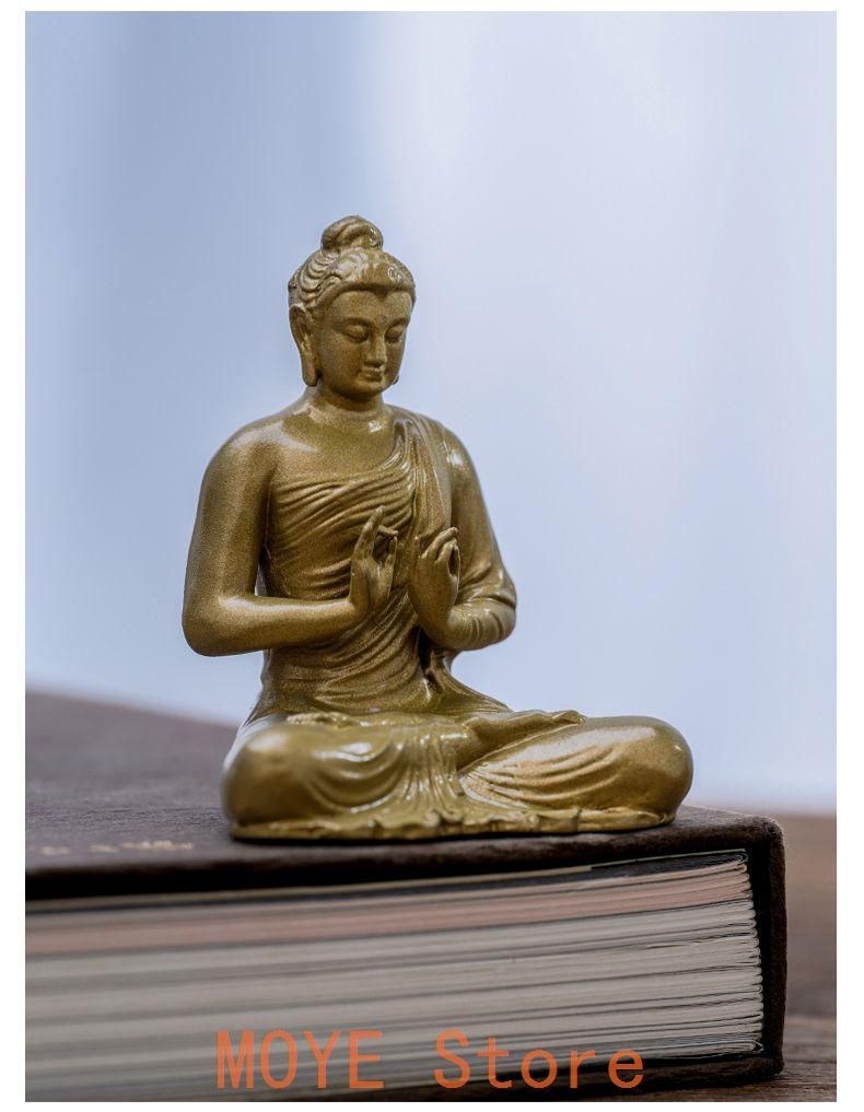 仏教美術 仏像 釈迦牟尼仏様 小仏像 銅 製 銅器 - メルカリ