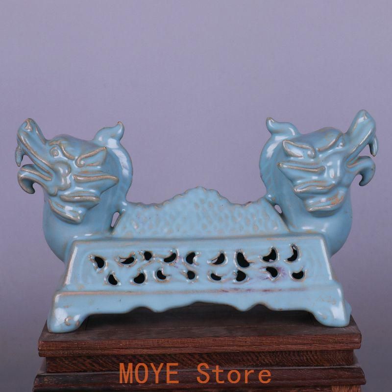 宋汝窯双龍筆架  書道具 文房具 工芸品 美術品 置物 宋汝窯双龍筆架 書道具 文房具 工芸品 美術品 置物 - メルカリ