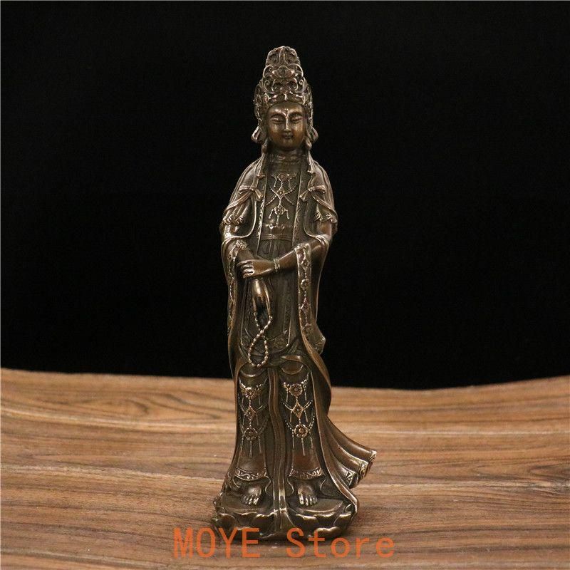 銅器 仏教美術  送子観音菩薩   工芸品美術品 置物 銅器 仏教美術 送子観音菩薩 工芸品美術品 置物 美品】仏教美術 観音