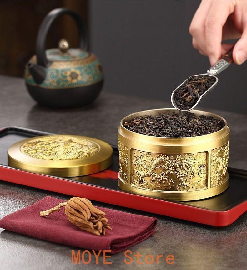 銅 細工 レリーフ竜紋茶壺 茶道具 香道具 工芸品 置物 銅 細工 レリーフ竜紋茶壺 茶道具 香道具 工芸品 置物 - メルカリ