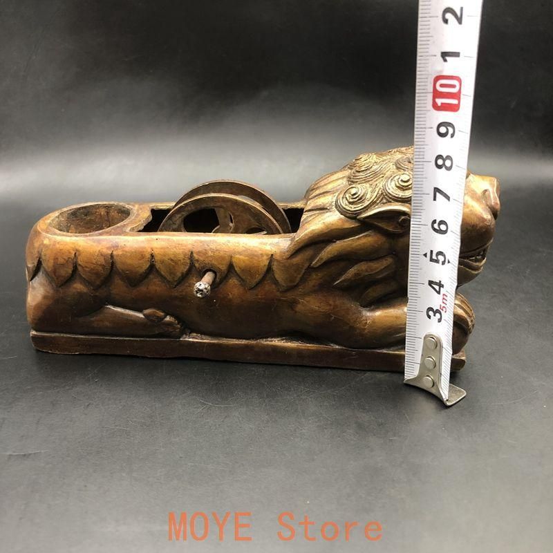 墨斗 虎頭墨斗木工画具 銅器 工芸品 美術品 置物 - メルカリ